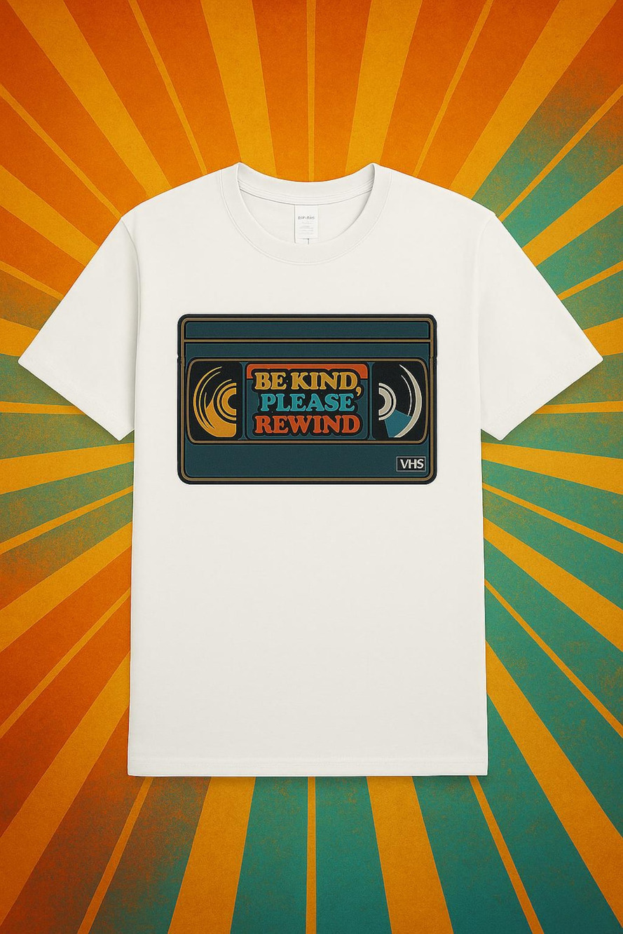 Retro VHS _Be Kind Rewind_ T Shirt